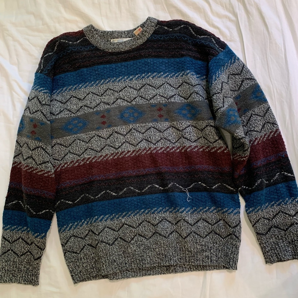patterned sweater